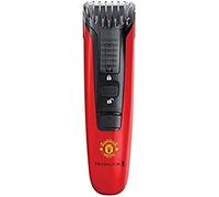 Remington Regolabarba Uomo Manchester United Edition -9 impostazioni di lunghezza1,5-18 mm- Lame in acciaio Inox , funzionamento a batteria, Rasoio Elettrico Uomo MB4128