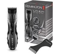 Remington Regolabarba uomo, Tagliacapelli corti, Lame acciaio rivestite in Ceramica, Pettine con 9 Lunghezze Pre-Impostate 1.5-18mm, Batteria al Litio ricaricabile fino a 60 min di Autonomia,MB350L