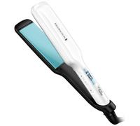 Remington Piastra per Capelli Larga - Shine Therapy: Rivestimento Ceramico con ingredienti microattivi per maggiore brillantezza - Olio di argan marocchino e vitamina E, Display LCD, 150-230°C, S8550