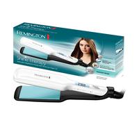 Remington Piastra per Capelli Larga - Shine Therapy: Rivestimento Ceramico con ingredienti microattivi per maggiore brillantezza - Olio di argan marocchino e vitamina E, Display LCD, 150-230°C, S8550