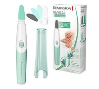 Remington Set Manicure e Pedicure Reveal, 2 Testine di Ricambio, 2 Velocita, Funzionamento a Batteria, 1Xaaa Inclusa, Man1000-130 g