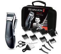 Remington Set Tagliacapelli - Lame autoaffilanti rivestite in ceramica - 8 pettini accessori + custodia professionale e altri accessori, funzionamento a rete-batteria, litio, Tagliacapelli, HC363C