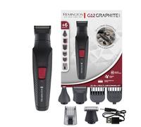 Remington Tagliacapelli e Rasoi per Barba, uomo (Kit di Cura 12-in-1, 6 Accessori, Trimmer Viso, Precisione, Naso, Orecchie e Sopracciglia, Rivestimento in Grafite, Lame Autoaffilanti) G12 PG2120