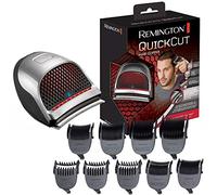 Remington Tagliacapelli - Lame in acciaio Inox con tecnologia CurveCut: segue la linea della testa - 9 pettini + custodia, funzionamento con batteria agli ioni di litio, QuickCut HC4250