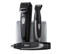 Remington The Works MB905 Kit da 6 pezzi per regolabarba con pettine (2-18 mm), rasoio di precisione con pettine (1-5 mm) e trimmer naso e orecchie, lame in ceramica avanzate, ricaricabile tramite USB