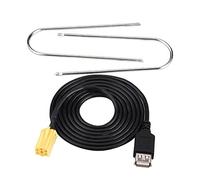 Reminnbor smart 451 connettore + cavo usb grande punto Mini Iso USB | Auto MINI-ISO 6Pin Connettore Spina Cavo adattatore USB per Grande Punto