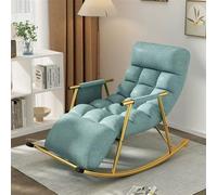 Remium - Sedia a dondolo con design moderno e schienale regolabile, per soggiorno, camera da letto o giardino