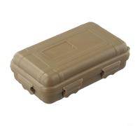 RemixAst Scatola impermeabile portatile per campeggio e viaggi, design ermetico per la protezione degli oggetti di valore (marrone chiaro)