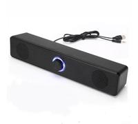 RemixAst Slim Soundbar 2 canali USB Powered Speaker per computer portatile TV Music - Clear Surround Sound Bar Design piccolo 31,5 cm (Plug-in Dual Mode)