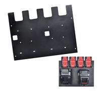 RemixAst Staffa di montaggio a parete in metallo per porta batterie Bosch e organizer per caricabatterie, 4 batterie e 3 caricabatterie, nero