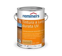 Remmers Vernice trasparente per protezione duratura dai raggi UV rovere rustico, 2,5 litri, protettivo UV a base di solvente per legno all'esterno, elevata protezione UV anche nelle tonalità chiare e incolore UV+, anti-blocking