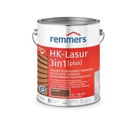 Remmers HK-Lasur 3 in 1 [plus] castagno, opaco, 5 litri, vernice per legno, vernice esterna per legno, 3 protezioni per legno con impregnazione + primer + smalto