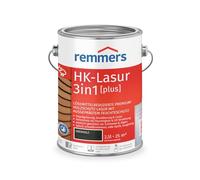 Remmers HK-Lasur 3 in 1 [plus] ebano, opaco, 2,5 litri, vernice protettiva per legno di alta qualità, 3 in 1, ad asciugatura rapida, durevole