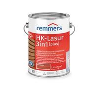 Remmers HK-Lasur 3 in 1 [plus] mogano opaco, 2,5 litri, vernice per legno, vernice esterna per legno, 3 protezioni per legno con impregnazione + primer + smalto