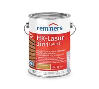 Remmers HK-Lasur 3 in 1 [plus] rovere rustico opaco, 2,5 litri, vernice protettiva per legno di alta qualità, 3 in 1, ad asciugatura rapida, durevole