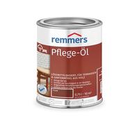 Remmers Olio curativo teak, 0,75 litri, olio a decorativo base di solvente legno all'interno e all'esterno, idrorepellente, tonalità di colore brillanti, adatto per mobili da giardino e terrazze in legno