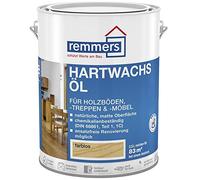 Remmers Olio di cera dura incolore, 2,5 litri, olio di cera dura per interno a base di oli naturali, adatto per pavimenti in legno, mobili in legno massello e pavimenti in sughero, duraturo