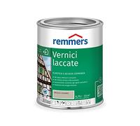 Remmers Vernice coprente grigio chiaro, 0,75 litri, smalto a base d'acqua per interno ed esterno, pittura protettiva dagli agenti atmosferici per legno, sottofondi minerali e molti altri tipi di supporto