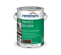 Remmers Vernice coprente marrone noce, 2,5 litri, smalto a base d'acqua per interno ed esterno, pittura protettiva dagli agenti atmosferici per legno, sottofondi minerali e molti altri tipi di supporto