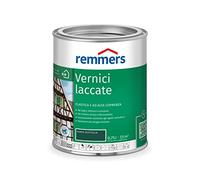 Remmers Vernice coprente verde bottiglia, 0,75 litri, smalto a base d'acqua per interno ed esterno, pittura protettiva dagli agenti atmosferici per legno, sottofondi minerali e molti altri tipi di supporto