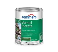 Remmers Vernice coprente verde muschio, 0,75 litri, smalto a base d'acqua per interno ed esterno, pittura protettiva dagli agenti atmosferici per legno, sottofondi minerali e molti altri tipi di supporto