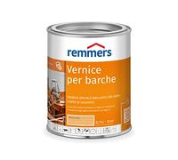 Remmers Vernice per barche incolore, 0,75 litri, vernice trasparente, vernice per barche, vernice trasparente, adatta anche per mobili in legno, set di tendoni per feste e birra, impregnante incluso