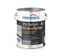 Remmers Vernice per Pavimenti e Cemento PU Grigio Argento, 5 Litri, per Pannelli in Fibra di Cemento/Massetto, Resilienti e Resistenti agli Agenti Chimici