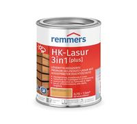 Remmers Vernice trasparente Acqua HK 3in1 pino/larice, 0,75 litri, vernice per legno, per recinzioni, copertura per auto, casette da giardino, impregnante + fondo + finitura in uno