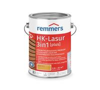 Remmers Vernice trasparente Acqua HK 3in1 rovere chiaro, 2,5 litri, vernice per legno, per recinzioni, copertura per auto, casette da giardino, impregnante + fondo + finitura in uno