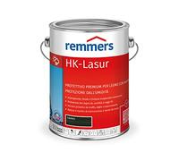 Remmers Vernice trasparente HK ebano, 2,5 litri, vernice trasparente decorativa premium per esterni, tripla protezione del legno con impregnante + fondo + finitura, protezione del legno da umidità e raggi