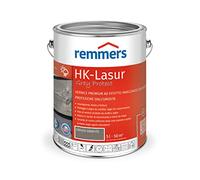 Remmers Vernice trasparente HK Grey Protect grigio grafite, 5 litri, vernice trasparente premium per esterni, ingrigimento con tonalità di grigio naturali, tripla protezione del legno da umidità raggi UV in un solo prodotto