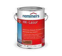 Remmers Vernice trasparente HK noce, 2,5 litri, vernice trasparente decorativa premium per esterni, tripla protezione del legno con impregnante + fondo + finitura, protezione del legno da umidità e raggi