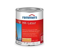 Remmers Vernice trasparente HK rovere chiaro, 0,75 litri, vernice trasparente decorativa premium per esterni, tripla protezione del legno con impregnante + fondo + finitura, protezione del legno da umidità e raggi