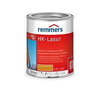 Remmers Vernice trasparente HK rovere rustico, 0,75 litri, vernice trasparente decorativa premium per esterni, tripla protezione del legno con impregnante + fondo + finitura, protezione del legno da umidità e raggi