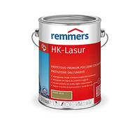 Remmers Vernice trasparente HK verde sale, 2,5 litri, vernice trasparente decorativa premium per esterni, tripla protezione del legno con impregnante + fondo + finitura, protezione del legno da umidità e raggi