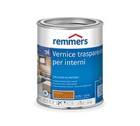 Remmers Vernice trasparente per interni ciliegio, 0,75 litri, vernice trasparente a base d'acqua per interni, con resina naturale olio di lino, per mobili, pavimenti, porte interne e scale