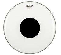 Membrana di tamburo Remo, per un suono chiaro e controllato, Black DotTM Suono controllato, tom trasparente con cerchio nero 18" Drumhead Clear Trasparente