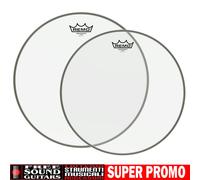 REMO AMBASSADOR CLEAR TRASPARENTE SET PELLI 12" 13" PELLE PER BATTERIA ACUSTICA
