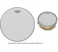 REMO AMBASSADOR COATED BA-0114-00 SABBIATA 14" 36cm PELLE PER RULLANTE TOM