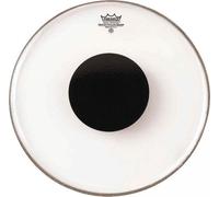 Membrana di tamburo Remo, per un suono chiaro e controllato, Black DotTM Suono controllato, tom trasparente con cerchio nero 6" Drumhead Clear Trasparente