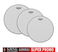 REMO EMPEROR SET 10" 12" 14" PELLE COATED SABBIATA SET PELLI PER BATTERIA