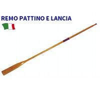 REMO IN LEGNO A PALA CURVA 240 CM PER PATTINO LANCIA MOSCONE SALVATAGGIO REMI