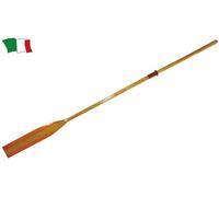 Remo in legno marino verniciato con pala piatta canottaggio pattino stabilimento