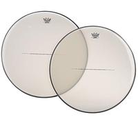Remo Pelle da timpano Trasparente - Con anello inserti in alluminio - 23 8/16″ - TC-2308-RS