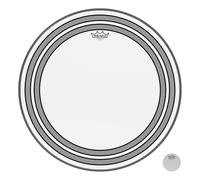 Remo Powersonic PW-1322-00 - PW-1322-00 - Pelle per basso trasparente, 55,9 cm