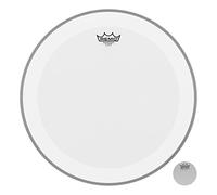 Remo Pelle per batteria Powerstroke 4 Bianca Sabbiata Cassa - Con Impact Patch - 18″ - P4-1118-C2