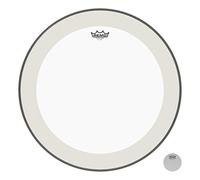Remo Pelle per batteria Powerstroke 4 Trasparente Cassa - Con Impact Patch - 22″ - P4-1322-C2