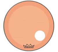 Remo pelle per batteria Colortone Powerstroke 3 Clear Arancione - Foro pretagliato da 5" - 24″ - P3-1324-CT-OGOH