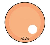 Remo Powerstroke P3 - Pelle per grancassa Colortone, 55,9 cm, foro offset da 12,7 cm, colore: Arancione