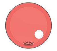 Remo Powerstroke P3 - Pelle per grancassa Colortone, 66 cm, foro offset da 12,7 cm, colore: Rosso